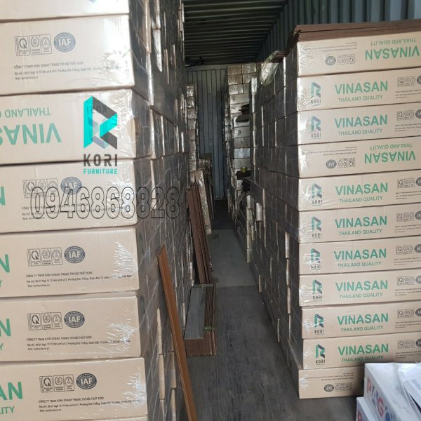 Kho sàn gỗ công nghiệp Thái Lan Vinasan
