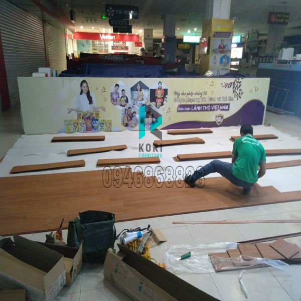 Thi công sàn gỗ 12mm Thái Lan