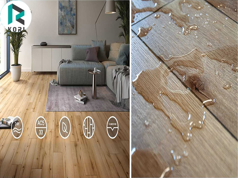 Sàn gỗ chống nước có độ bền cao.